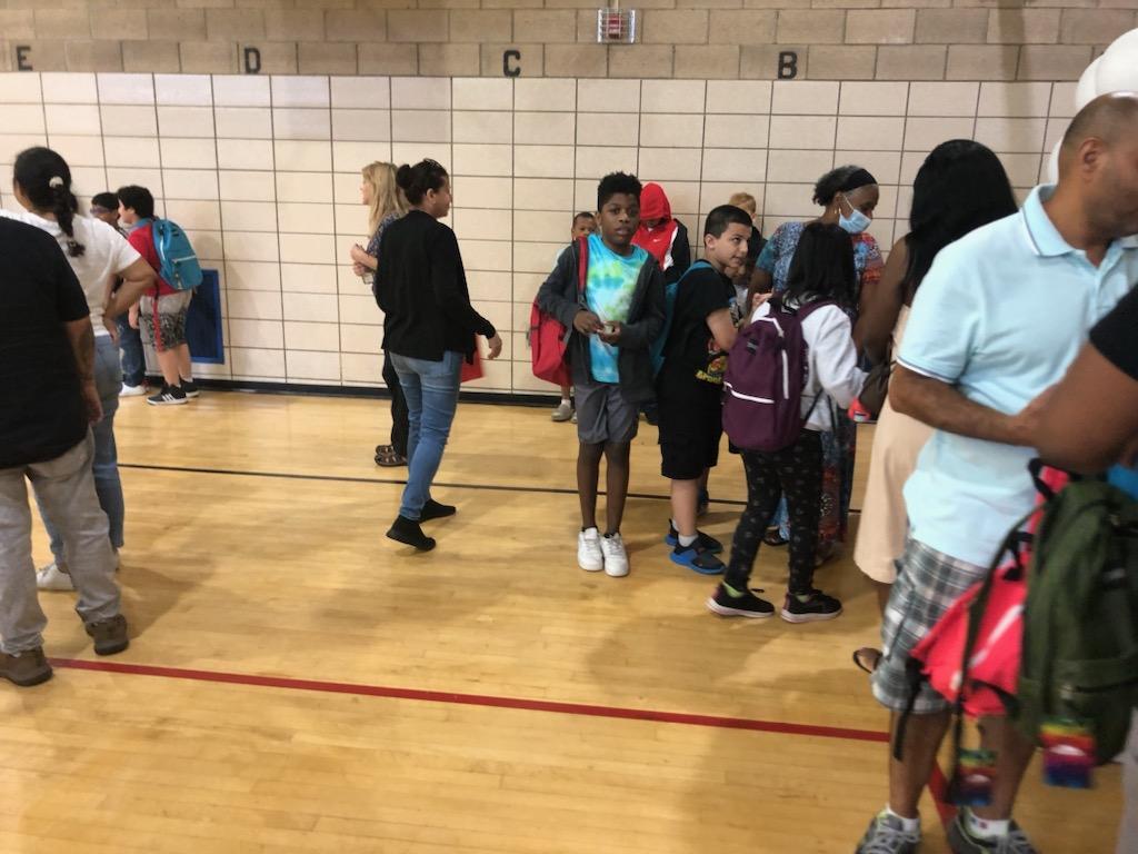 Kids at Backpack Giveaway 